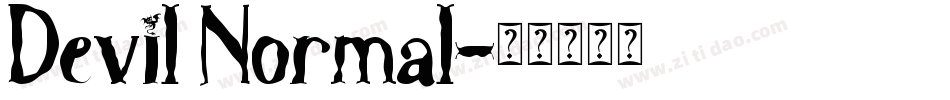 Devil Normal字体转换